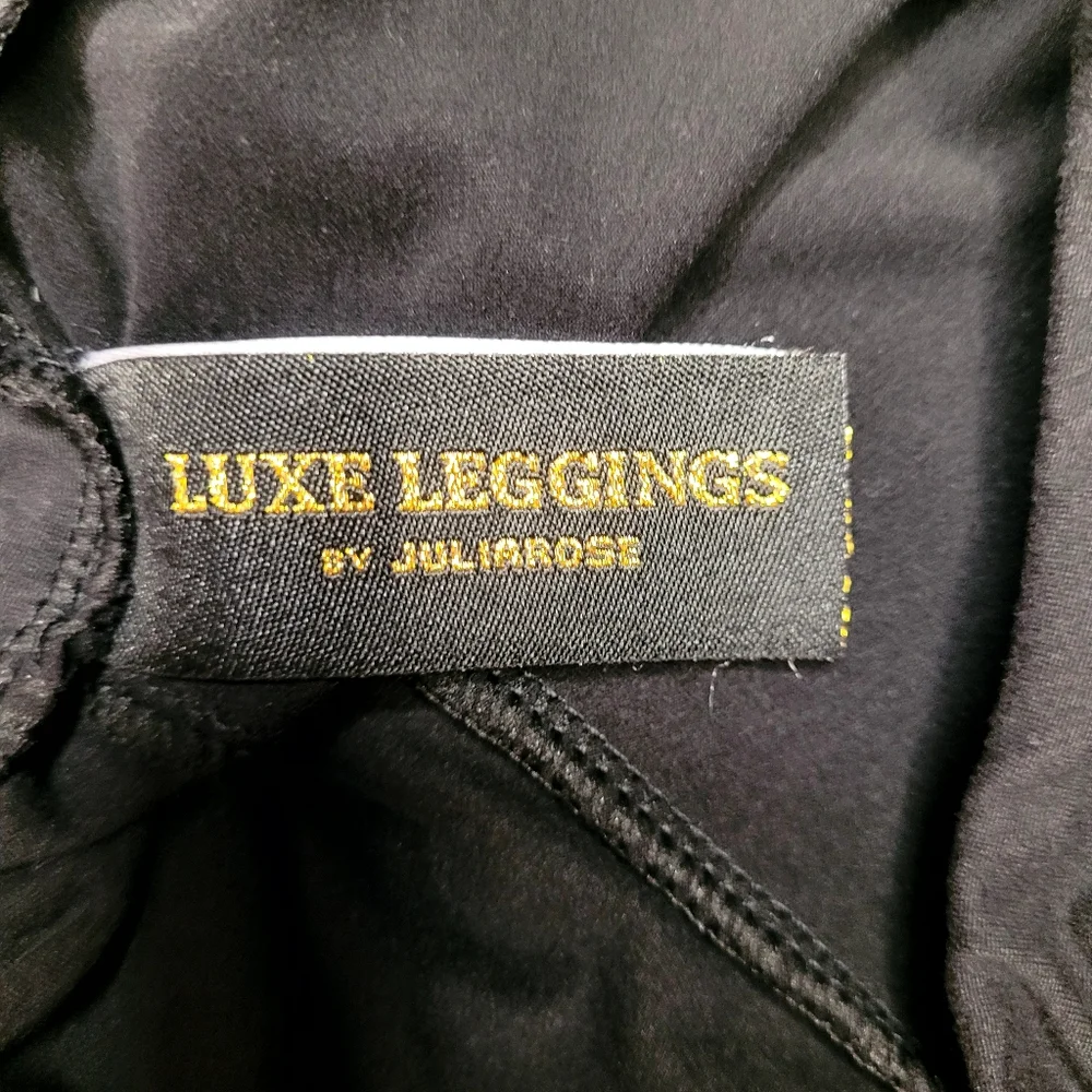 Luxe Leggings By Juliarose Black Flared Bell Bottom Butter Soft Stretchy Yoga